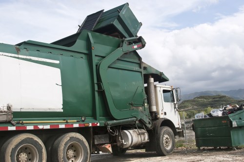 Professional furniture removal service in action