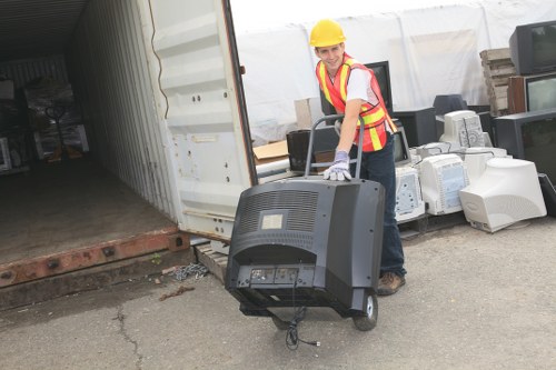 Various types of builders waste materials