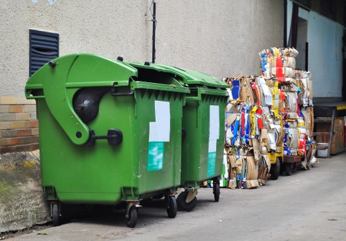 Recycling items during home clearance in Poplar