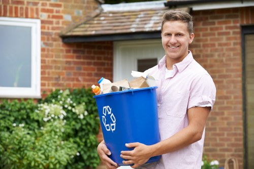 Efficient waste management equipment in use