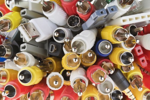 Workers wearing PPE and receiving training before a collection